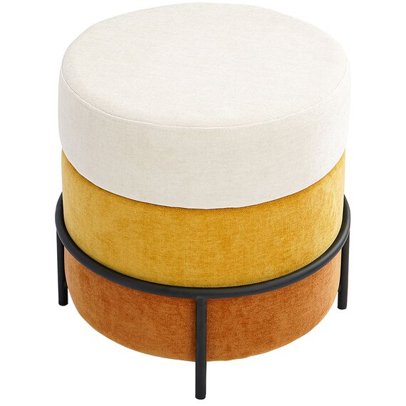 Пуф Norunn, шенилл, тыквенный, Bergenson Bjorn, изображение 3