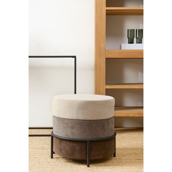 Пуф Norunn, шенилл, бежево-коричневый, Bergenson Bjorn, изображение 3