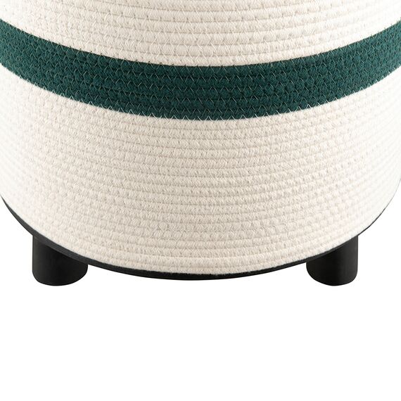 Пуф Andrin, светло-бежевый/зеленый, Bergenson Bjorn, изображение 7