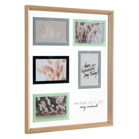 Рамка для фотографий Pleasant moments, 41х51 см, белая/натуральное дерево, Bergenson Bjorn, изображение 3