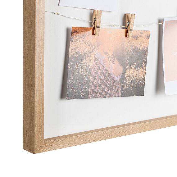 Рамка для фотографий с подсветкой Everyday, 38х38 см, белая/натуральное дерево, Bergenson Bjorn, изображение 5