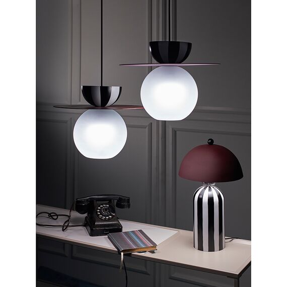 Светильник подвесной Anniken, 36х28 см, черный/белый/сливовый, Bergenson Bjorn, изображение 6