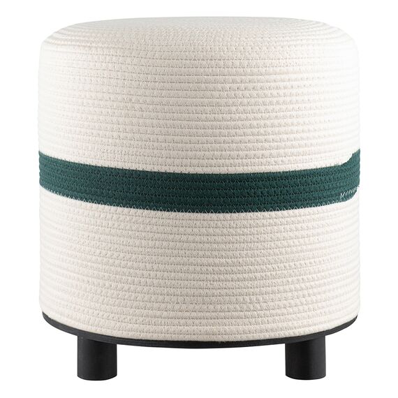 Пуф Andrin, светло-бежевый/зеленый, Bergenson Bjorn