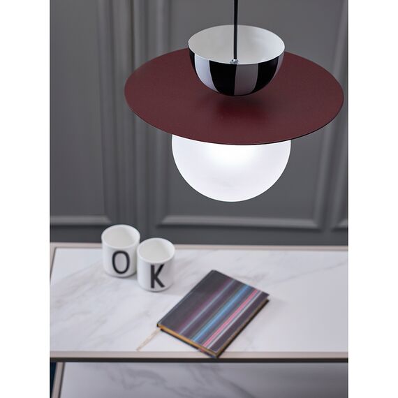 Светильник подвесной Anniken, 36х28 см, черный/белый/сливовый, Bergenson Bjorn, изображение 9