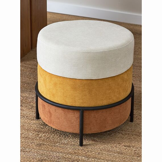 Пуф Norunn, шенилл, тыквенный, Bergenson Bjorn, изображение 2