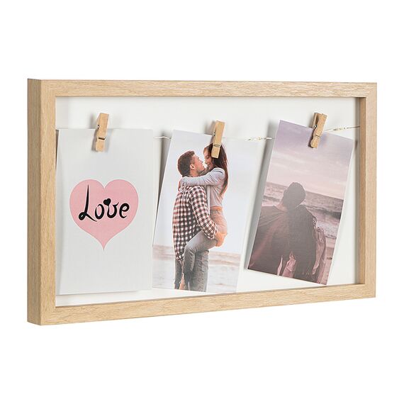 Рамка для фотографий с подсветкой Everyday, 22х38 см, белая/натуральное дерево, Bergenson Bjorn, изображение 4