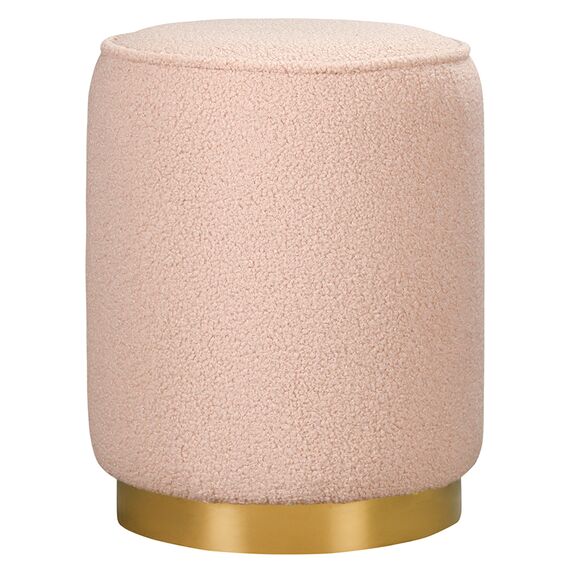 Пуф Evie, букле, бежево-розовый, Bergenson Bjorn
