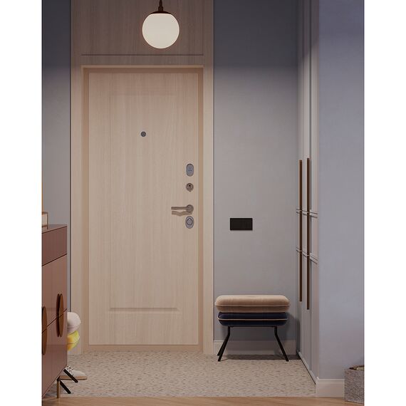 Пуф Pea, велюр, бежевый/темно-синий, Bergenson Bjorn, изображение 6