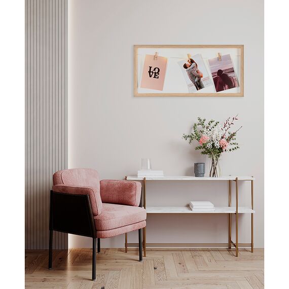 Рамка для фотографий с подсветкой Everyday, 22х38 см, белая/натуральное дерево, Bergenson Bjorn, изображение 2