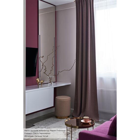 Пуф Evie, букле, бежево-розовый, Bergenson Bjorn, изображение 3