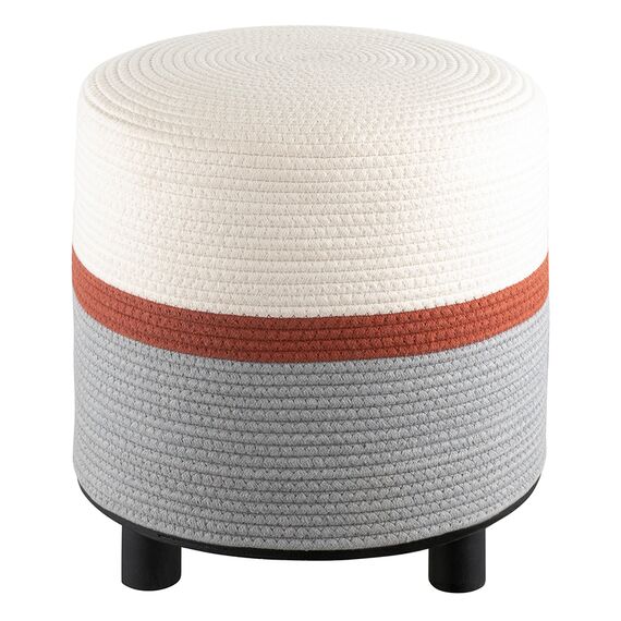 Пуф Andrin, светло-бежевый/серый/коричневый, Bergenson Bjorn, изображение 9