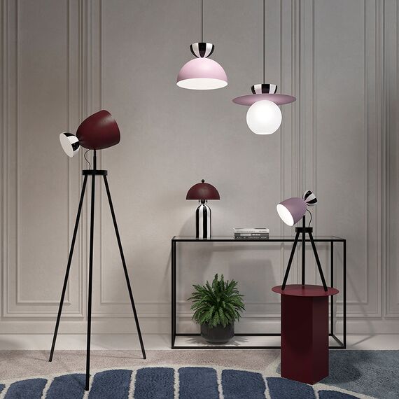 Светильник настольный Anniken, 25х38 см, черный/белый/сливовый, Bergenson Bjorn, изображение 9