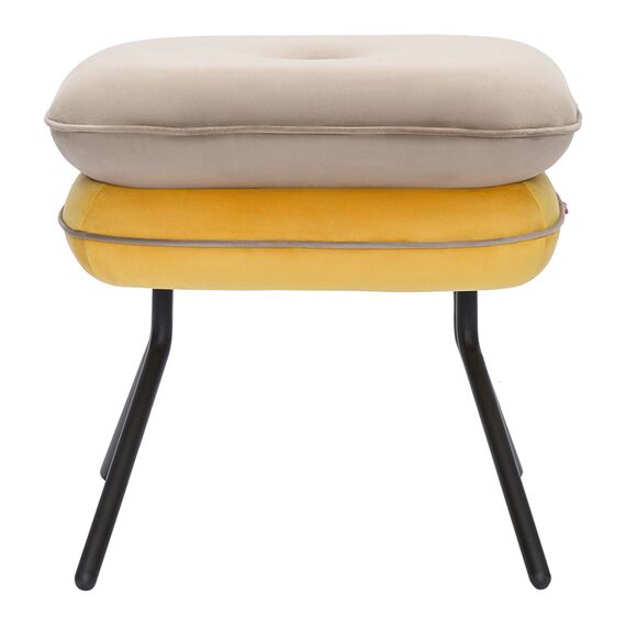 Пуф Pea, велюр, бежевый/желтый, Bergenson Bjorn, изображение 8