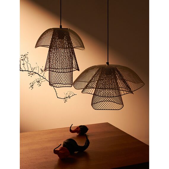 Светильник подвесной Vinger, 48х30 см, белый/бежевый/золотой, Bergenson Bjorn, изображение 5