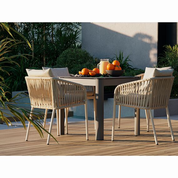 Стол обеденный Leif, 80х80 см, серо-бежевый, Bergenson Bjorn, изображение 10