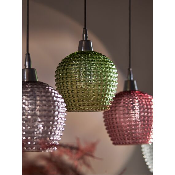 Светильник подвесной каскадный Aurora, 110х18 см, сливовый/зеленый/серый, Bergenson Bjorn, изображение 7