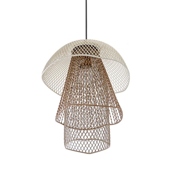 Светильник подвесной Vinger, 28х37 см, белый/бежевый/золотой, Bergenson Bjorn, изображение 9