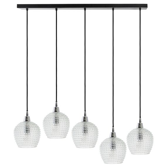 Светильник подвесной каскадный Aurora, 110х18 см, прозрачный, Bergenson Bjorn