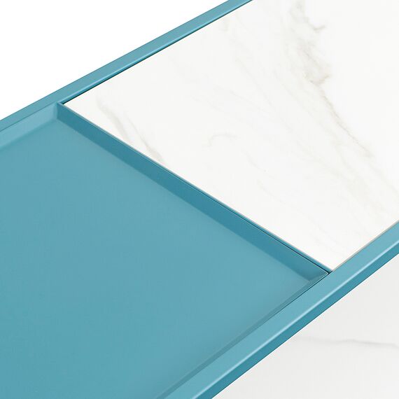 Стол консольный Mayen, 120х35х76 см, белый/бирюзовый, Bergenson Bjorn, изображение 8