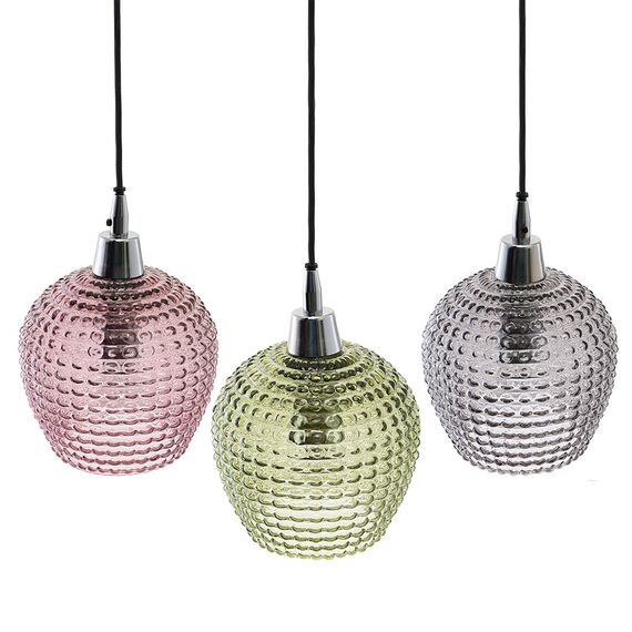 Светильник подвесной каскадный Aurora, 65х18 см, сливовый/зеленый/серый, Bergenson Bjorn, изображение 9