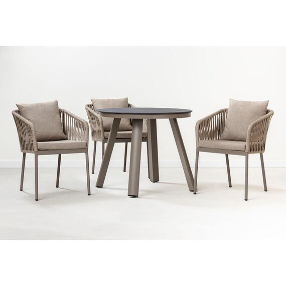 Стол обеденный Leif, 90 см, серо-бежевый, Bergenson Bjorn, изображение 6