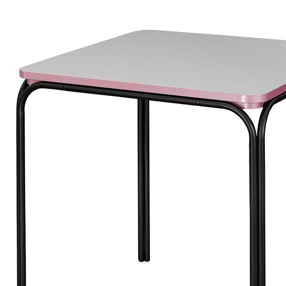 Стол обеденный Ror, 70х70 см, черный/серый/розовый, LATITUDE, изображение 3