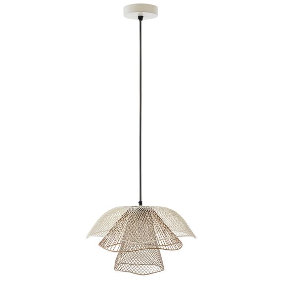 Светильник подвесной Vinger, 48х30 см, белый/бежевый/золотой, Bergenson Bjorn