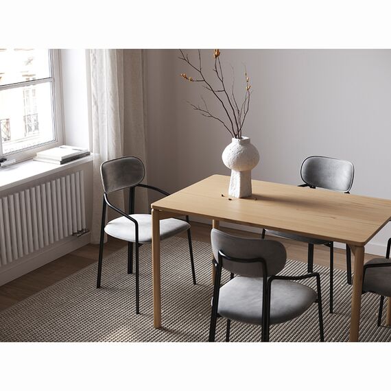 Стол обеденный Saga, 75х120 см, ясень, LATITUDE, изображение 3