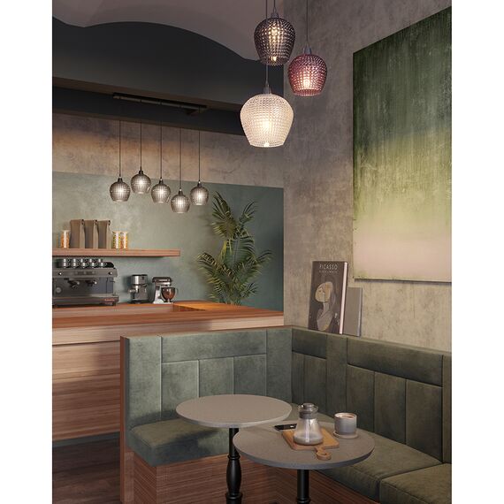 Светильник подвесной каскадный Aurora, 110х18 см, серый, Bergenson Bjorn, изображение 9