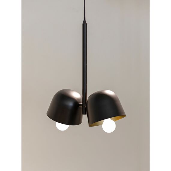 Светильник потолочный Enkel Kopp, 38х15х43 см, черный/золотистый, Bergenson Bjorn, изображение 5