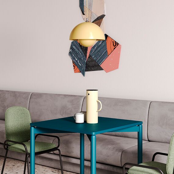 Стол обеденный Saga, 75х75 см, сине-зеленый, LATITUDE, изображение 4