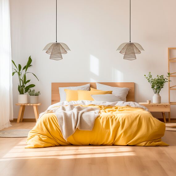 Светильник подвесной Vinger, 48х30 см, белый/бежевый/золотой, Bergenson Bjorn, изображение 2