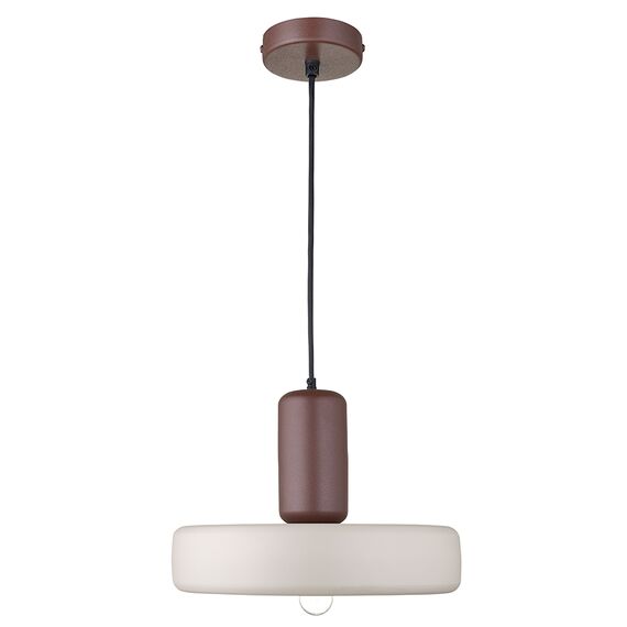 Светильник подвесной Juko, 43х31 см, вишневый/бежевый, Bergenson Bjorn