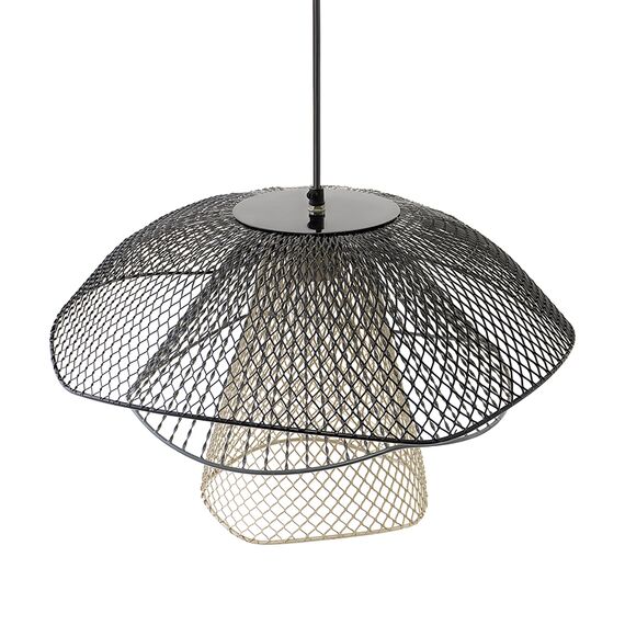 Светильник подвесной Vinger, 48х30 см, черный/серый/белый, Bergenson Bjorn, изображение 6