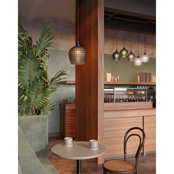 Светильник подвесной каскадный Aurora, 110х18 см, сливовый/зеленый/серый, Bergenson Bjorn, изображение 21