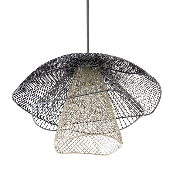 Светильник подвесной Vinger, 48х30 см, черный/серый/белый, Bergenson Bjorn, изображение 5