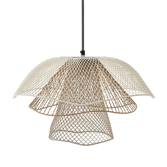 Светильник подвесной Vinger, 48х30 см, белый/бежевый/золотой, Bergenson Bjorn, изображение 8
