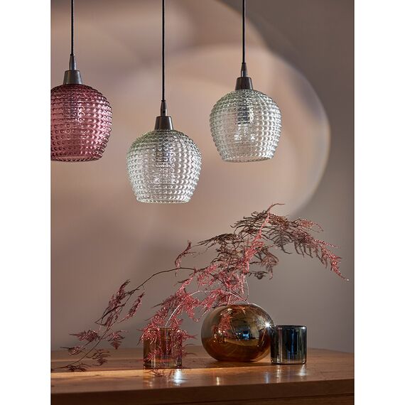 Светильник подвесной каскадный Aurora, 110х18 см, сливовый/зеленый/серый, Bergenson Bjorn, изображение 6