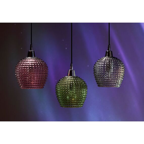 Светильник подвесной каскадный Aurora, 65х18 см, сливовый/зеленый/серый, Bergenson Bjorn, изображение 2