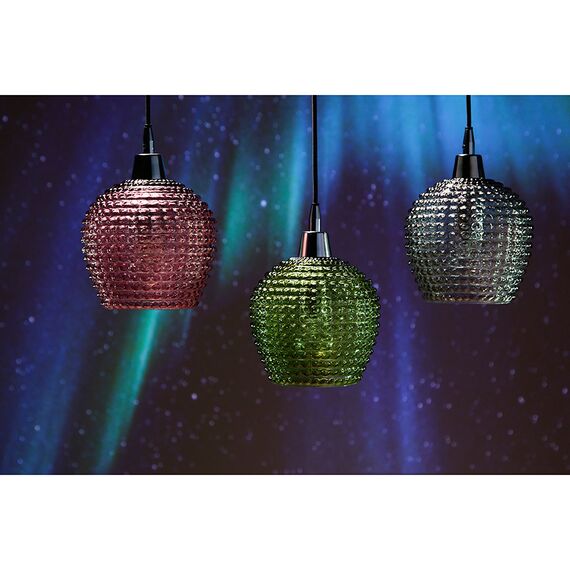 Светильник подвесной каскадный Aurora, 65х18 см, сливовый/зеленый/серый, Bergenson Bjorn, изображение 4