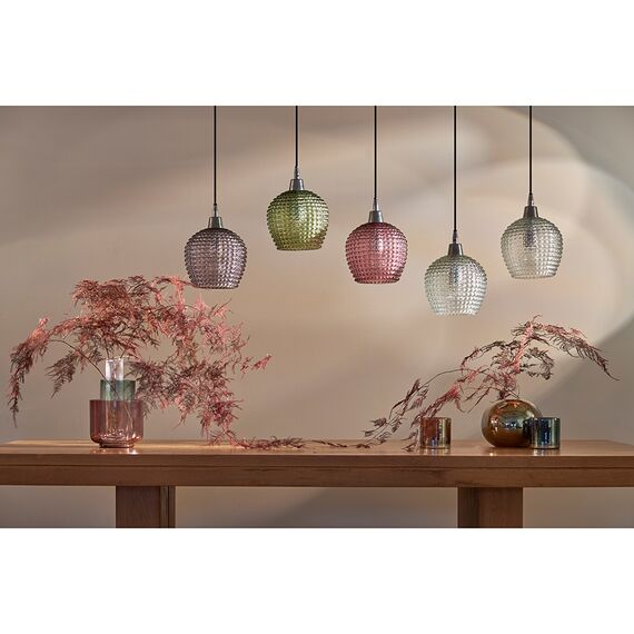 Светильник подвесной каскадный Aurora, 110х18 см, сливовый/зеленый/серый, Bergenson Bjorn, изображение 2