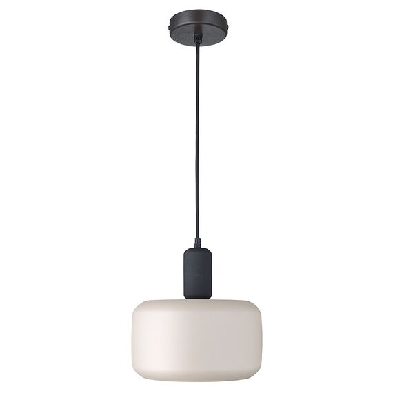 Светильник подвесной Juko, 30х32 см, черный/бежевый, Bergenson Bjorn