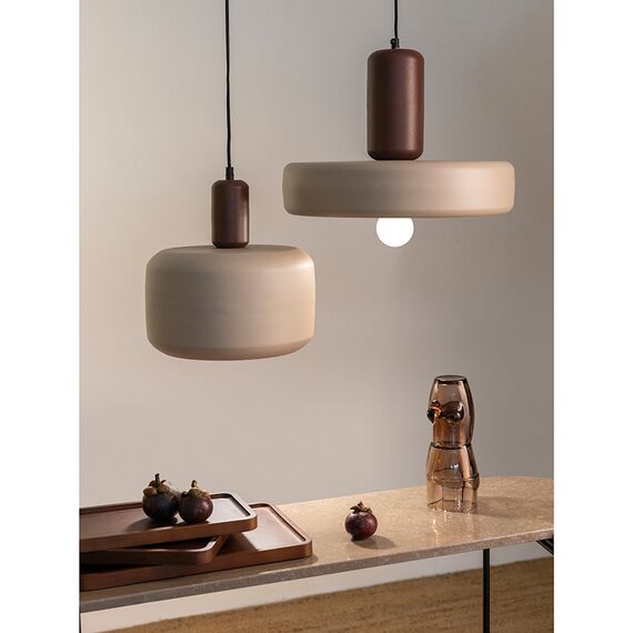 Светильник подвесной Juko, 43х31 см, вишневый/бежевый, Bergenson Bjorn, изображение 2