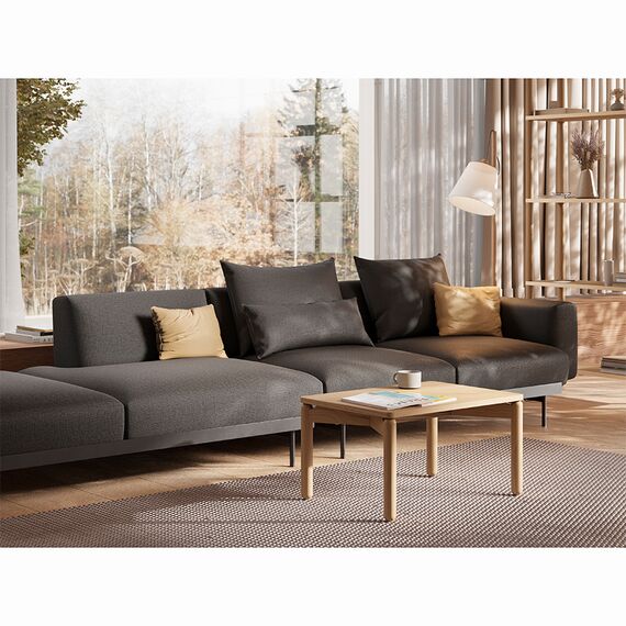 Столик кофейный Saga, 50х70 см, ясень, LATITUDE, изображение 3