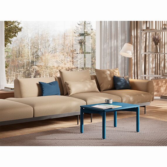 Столик кофейный Saga, 50х70 см, синий, LATITUDE, изображение 3