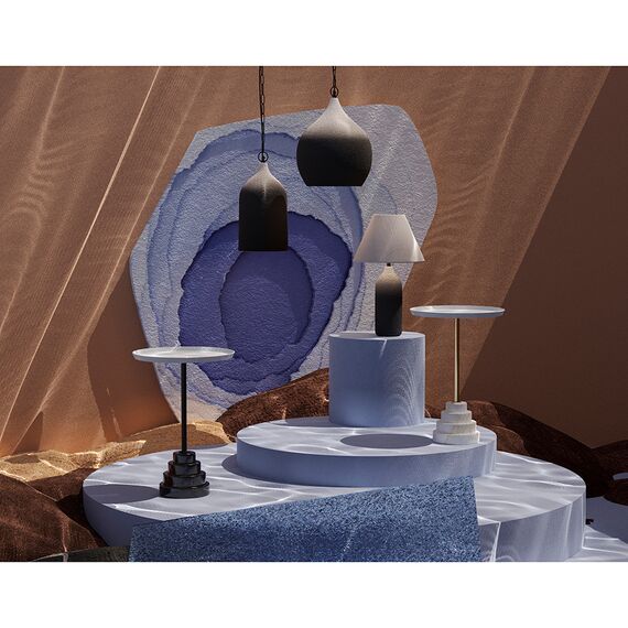 Столик кофейный Sustainable collection, 38 см, серо-голубой/черный, Bergenson Bjorn, изображение 5