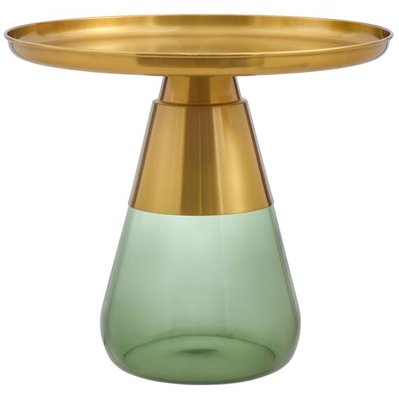 Столик кофейный Dahl, 60 см, латунь/зеленый, Bergenson Bjorn