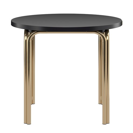 Столик кофейный Ror, 50 см, латунь/черный, LATITUDE, изображение 2