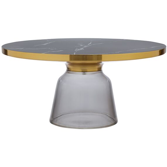 Столик кофейный Odd, 75 см, мрамор/серый, Bergenson Bjorn