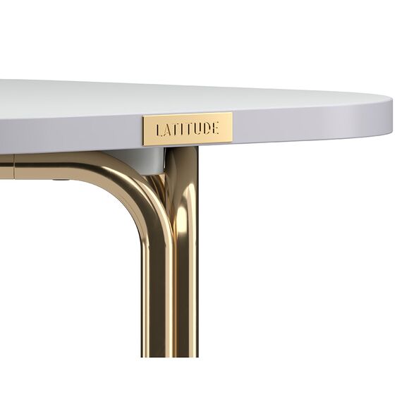 Столик кофейный Ror, 50х50 см, латунь/серый, LATITUDE, изображение 4
